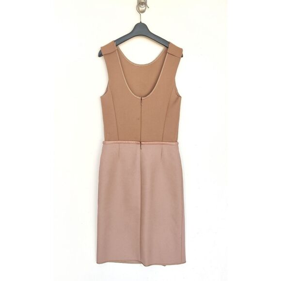 Chloe Wool Sleeveless Camel Dress Size 34 US 2 - Picture 4 of 16